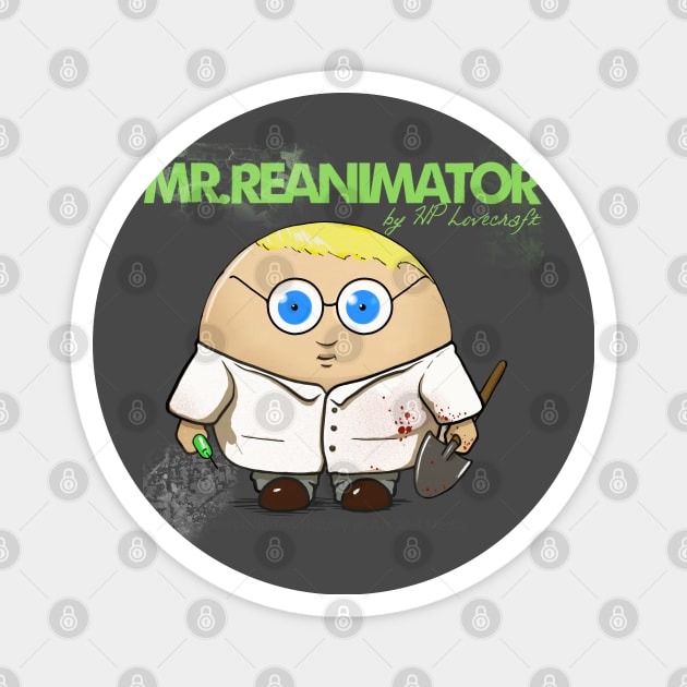 Mr ReAnimator -Transparent BG Magnet by Cryptids-Hidden History